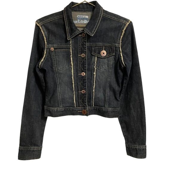 Azzure Jackets & Blazers - Azzure Outerwear Love Life Denim Jacket Size MED